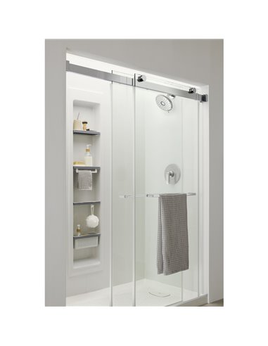 American Standard Aspirations 60 x 72-Inch Frameless Sliding Shower Door