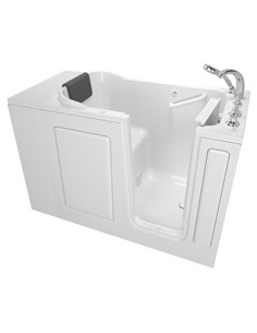 American Standard Gelcoat Premium Series 28 x 48-Inch Walk-in Tub With Air Spa System - Right-Hand Drain With Faucet
