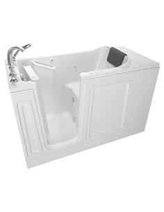 American Standard Acrylic Luxury Series 28 x 48-Inch Walk-in Tub With Combination Air Spa and Whirlpool Systems - Left-Hand Drai