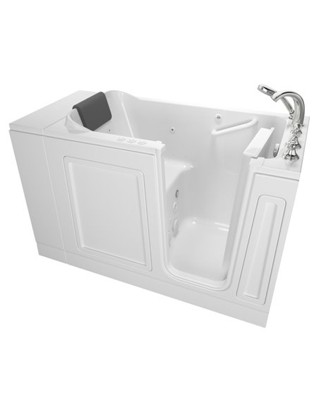 American Standard Acrylic Luxury Series 28 x 48-Inch Walk-in Tub With Combination Air Spa and Whirlpool Systems - Right-Hand Dra