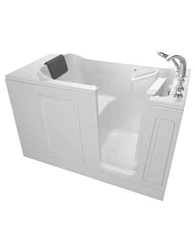American Standard Acrylic Luxury Series 30 x 51-Inch Walk-in Tub With Soaking Bath - Right-Hand Drain With Faucet