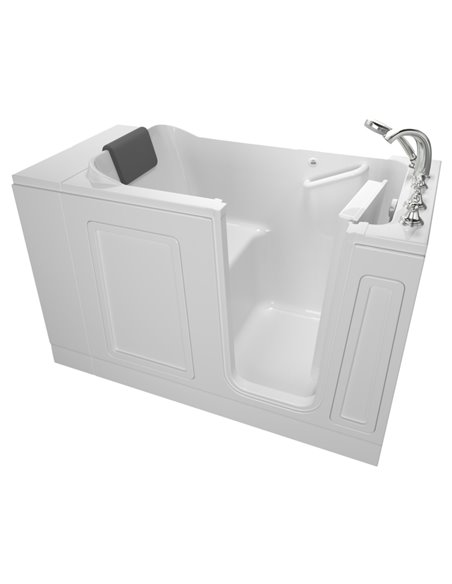American Standard Acrylic Luxury Series 30 x 51-Inch Walk-in Tub With Soaking Bath - Right-Hand Drain With Faucet
