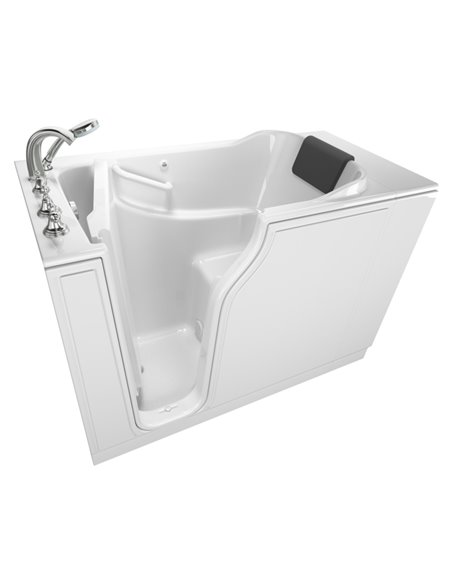 American Standard Gelcoat Premium Series 30 x 52 -Inch Walk-in Tub With Soaking Bath - Left-Hand Drain With Faucet