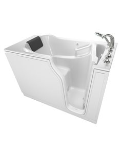 American Standard Gelcoat Premium Series 30 x 52 -Inch Walk-in Tub With Soaking Bath - Right-Hand Drain With Faucet