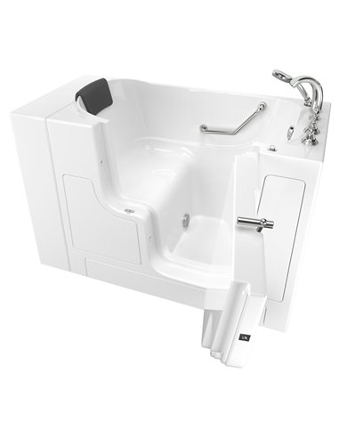 American Standard Gelcoat Premium Series 30 x 52-Inch Walk-in Tub With Soaking Bath - Right-Hand Drain With Faucet
