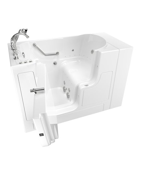 American Standard Gelcoat Value Series 30 x 52-Inch Walk-in Tub With Combination Air Spa and Whirlpool Systems - Left-Hand Drain