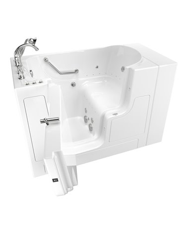 American Standard Gelcoat Value Series 30 x 52-Inch Walk-in Tub With Combination Air Spa and Whirlpool Systems - Right-Hand Drai