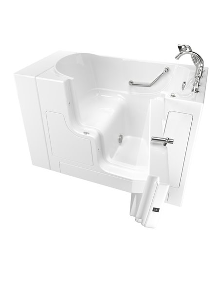 American Standard Gelcoat Value Series 30 x 52-Inch Walk-in Tub With Soaking Bath - Right-Hand Drain With Faucet