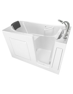 American Standard Gelcoat Premium Series 30 x 60 -Inch Walk-in Tub With Air Spa System - Right-Hand Drain With Faucet