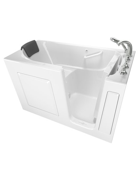 American Standard Gelcoat Premium Series 30 x 60 -Inch Walk-in Tub With Air Spa System - Right-Hand Drain With Faucet