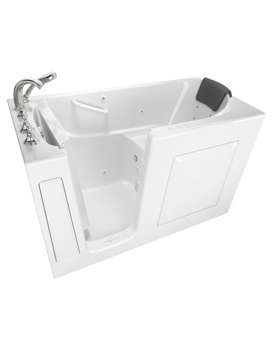 American Standard Gelcoat Premium Series 30 x 60 -Inch Walk-in Tub With Combination Air Spa and Whirlpool Systems - Left-Hand Dr