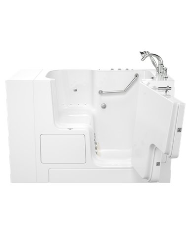 American Standard Gelcoat Value Series 32 x 52-Inch Walk-in Tub With Combination Air Spa and Whirlpool Systems - Right-Hand Drai