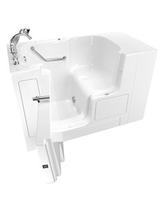 American Standard Gelcoat Value Series 32 x 52-Inch Walk-in Tub With Soaking Bath - Left-Hand Drain With Faucet