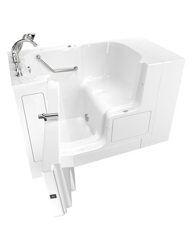 American Standard Gelcoat Value Series 32 x 52-Inch Walk-in Tub With Soaking Bath - Left-Hand Drain With Faucet