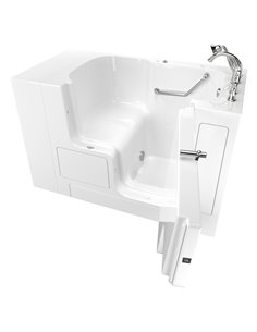 American Standard Gelcoat Value Series 32 x 52-Inch Walk-in Tub With Soaking Bath - Right-Hand Drain With Faucet