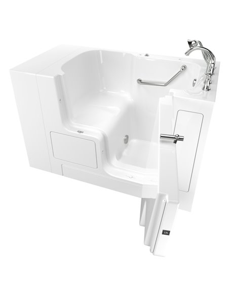 American Standard Gelcoat Value Series 32 x 52-Inch Walk-in Tub With Soaking Bath - Right-Hand Drain With Faucet