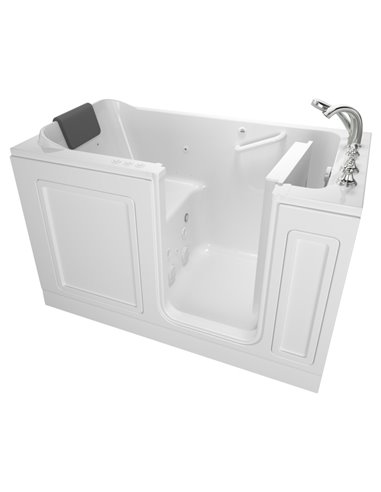 American Standard Acrylic Luxury Series 32 x 60-Inch Walk-in Tub With Combination Air Spa and Whirlpool Systems - Right-Hand Dra