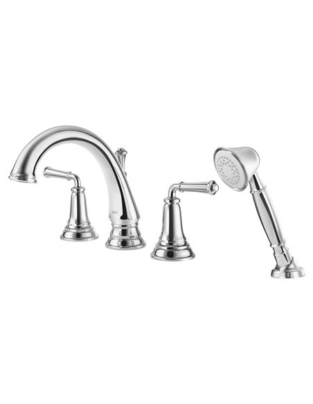 American Standard Delancey Bathtub Faucet With  Lever Handles and Personal Shower for Flash Rough-In Valve