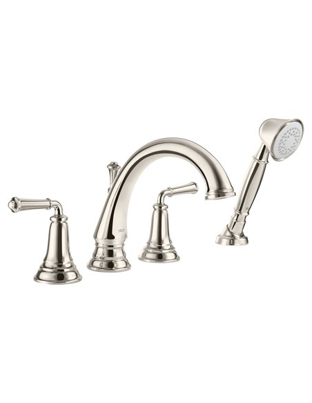 American Standard Delancey Bathtub Faucet With  Lever Handles and Personal Shower for Flash Rough-In Valve