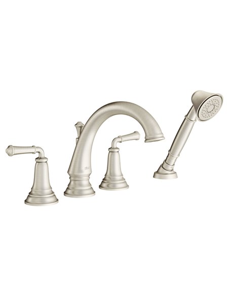 American Standard Delancey Bathtub Faucet With  Lever Handles and Personal Shower for Flash Rough-In Valve