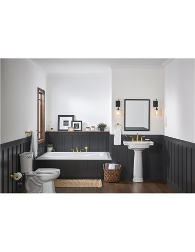 American Standard Delancey Bathtub Faucet With  Lever Handles and Personal Shower for Flash Rough-In Valve