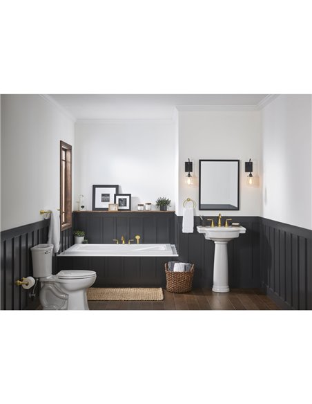 American Standard Delancey Bathtub Faucet With  Lever Handles and Personal Shower for Flash Rough-In Valve