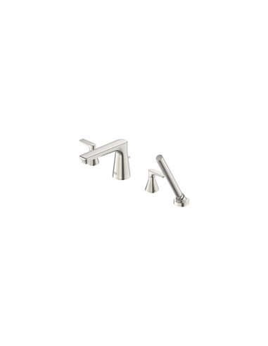 American Standard Millennial Deck Mount Bathtub Faucet with Lever Handles and Personal Shower