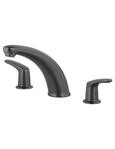 American Standard Colony PRO Bathtub Faucet Trim With Lever Handles for Flash Rough-In Valve