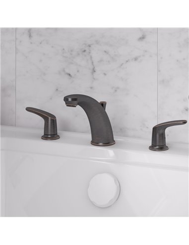 American Standard Colony PRO Bathtub Faucet Trim With Lever Handles for Flash Rough-In Valve