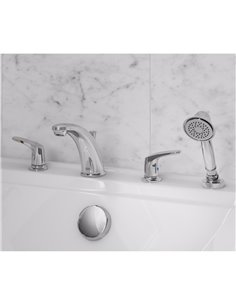 American Standard Colony PRO Bathtub Faucet Trim With Lever Handles and Personal Shower for Flash Rough-In Valve 2