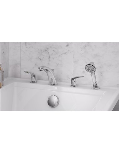 American Standard Colony PRO Bathtub Faucet Trim With Lever Handles and Personal Shower for Flash Rough-In Valve