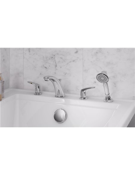 American Standard Colony PRO Bathtub Faucet Trim With Lever Handles and Personal Shower for Flash Rough-In Valve