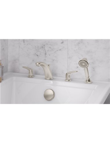 American Standard Colony PRO Bathtub Faucet Trim With Lever Handles and Personal Shower for Flash Rough-In Valve
