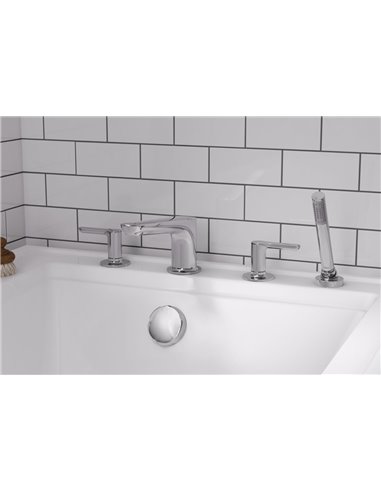 American Standard Studio S  Bathtub Faucet With Lever Handles and Personal Shower for Flash Rough-In Valve