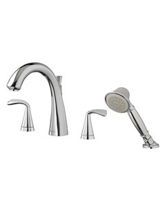 American Standard Fluent Bathtub Faucet With  Lever Handles and Personal Shower for Flash Rough-In Valve 2
