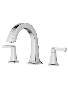 American Standard Townsend Bathtub Faucet With Lever Handles for Flash Rough-In Valve 2