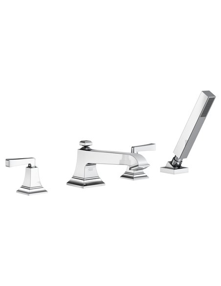 American Standard Town Square S Bathub Faucet With Lever Handles and Personal Shower for Flash Rough-in Valve