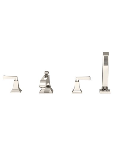 American Standard Town Square S Bathub Faucet With Lever Handles and Personal Shower for Flash Rough-in Valve