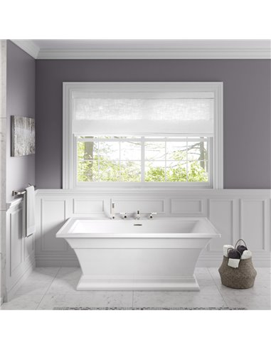 American Standard Town Square S Bathub Faucet With Lever Handles and Personal Shower for Flash Rough-in Valve