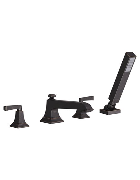 American Standard Town Square S Bathub Faucet With Lever Handles and Personal Shower for Flash Rough-in Valve