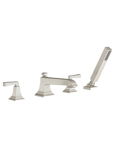American Standard Town Square S Bathub Faucet With Lever Handles and Personal Shower for Flash Rough-in Valve