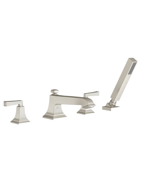 American Standard Town Square S Bathub Faucet With Lever Handles and Personal Shower for Flash Rough-in Valve