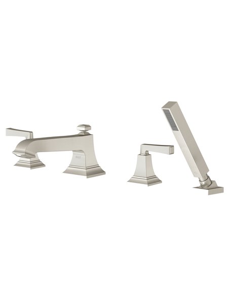 American Standard Town Square S Bathub Faucet With Lever Handles and Personal Shower for Flash Rough-in Valve