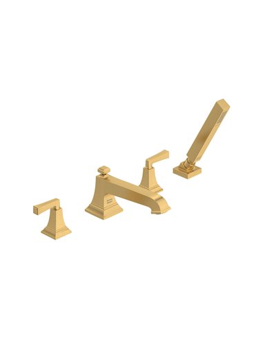 American Standard Town Square S Bathub Faucet With Lever Handles and Personal Shower for Flash Rough-in Valve