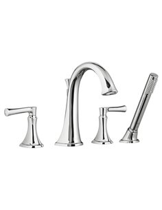 American Standard Estate Bathtub Faucet With Personal Shower for Flash Rough-In Valve With Lever Handles