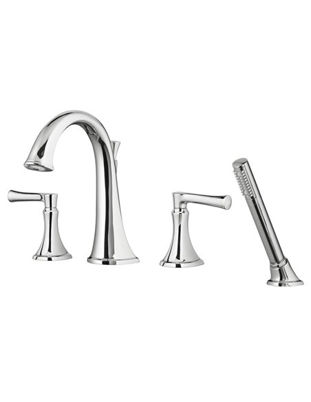 American Standard Estate Bathtub Faucet With Personal Shower for Flash Rough-In Valve With Lever Handles