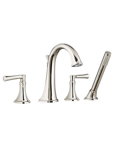 American Standard Estate Bathtub Faucet With Personal Shower for Flash Rough-In Valve With Lever Handles