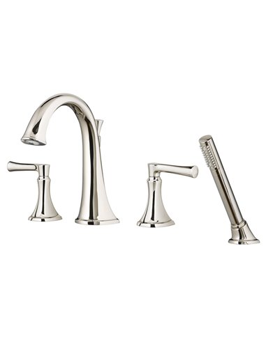 American Standard Estate Bathtub Faucet With Personal Shower for Flash Rough-In Valve With Lever Handles