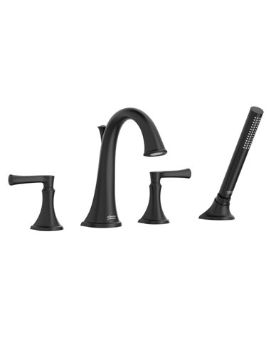 American Standard Estate Bathtub Faucet With Personal Shower for Flash Rough-In Valve With Lever Handles