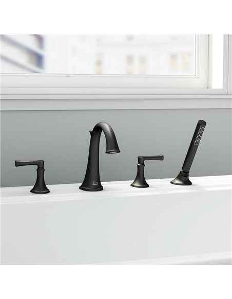 American Standard Estate Bathtub Faucet With Personal Shower for Flash Rough-In Valve With Lever Handles